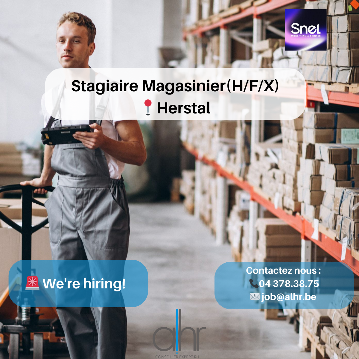 Stagiaire Magasinier (H/F/X)