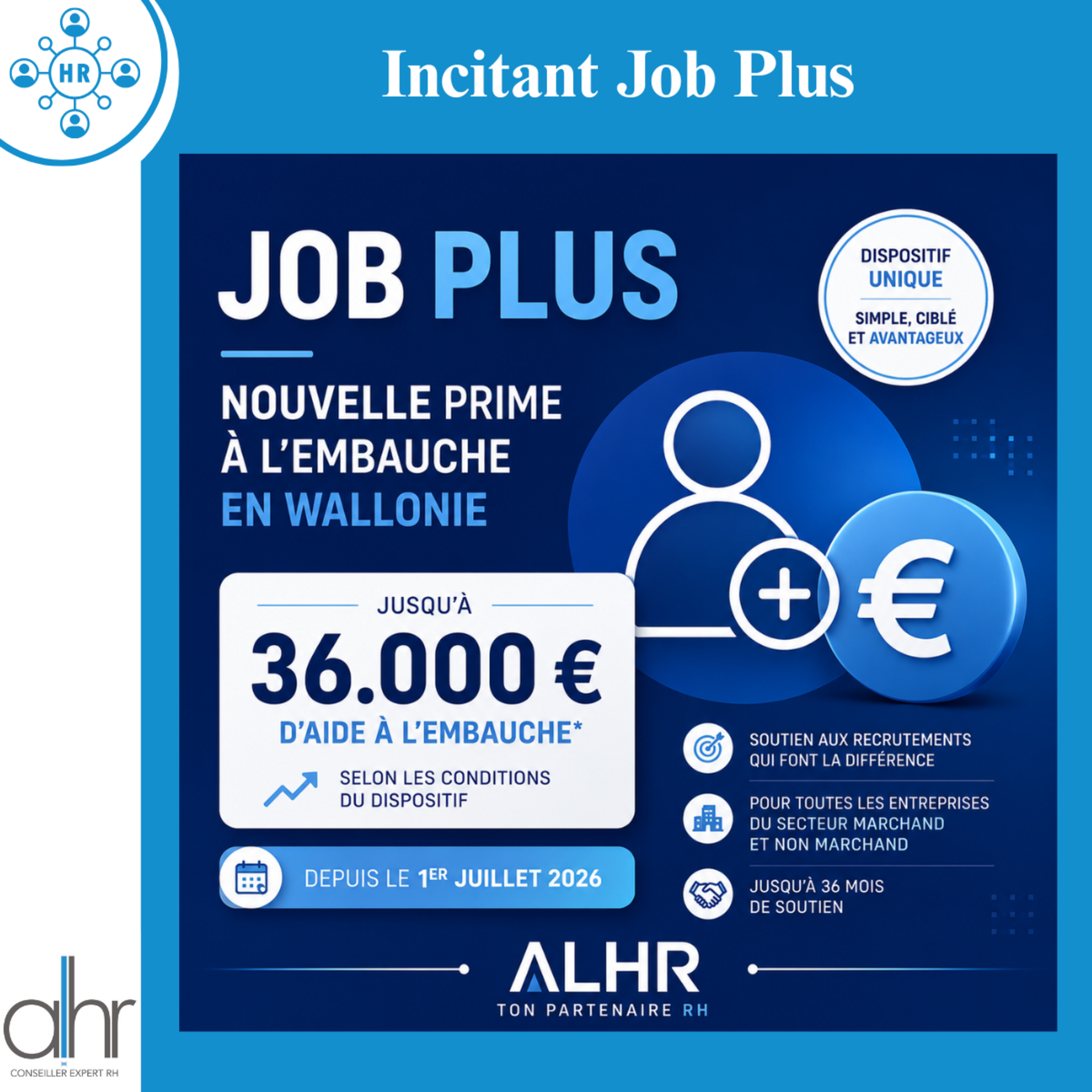 Job Plus : la nouvelle aide à l'embauche en Wallonie