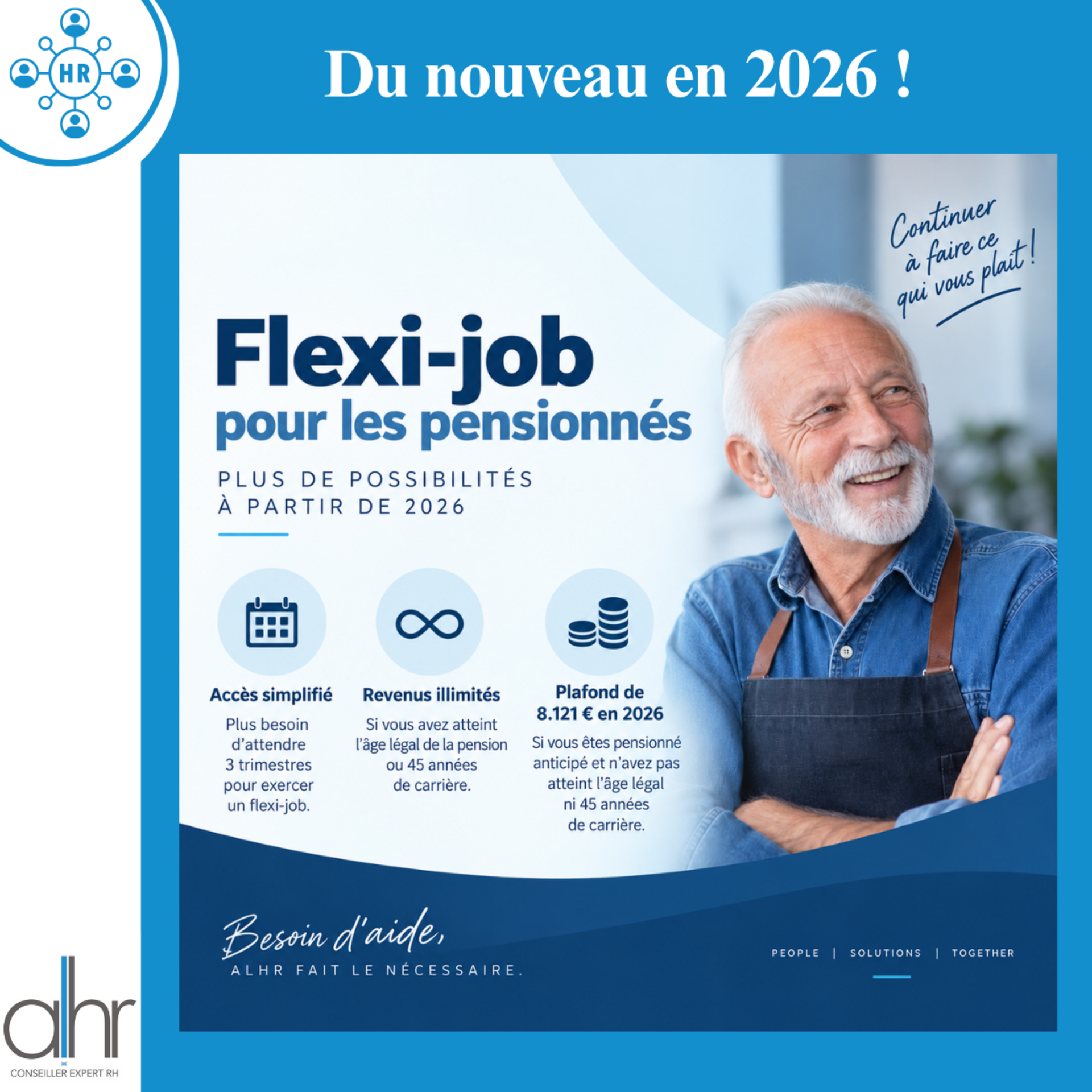 Flexi-job et pension : combien un pensionné peut-il gagner en 2026 ?